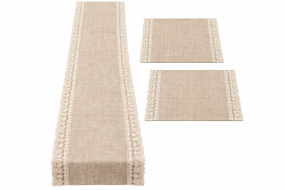 Edler & eleganter Leinen-Tischläufer